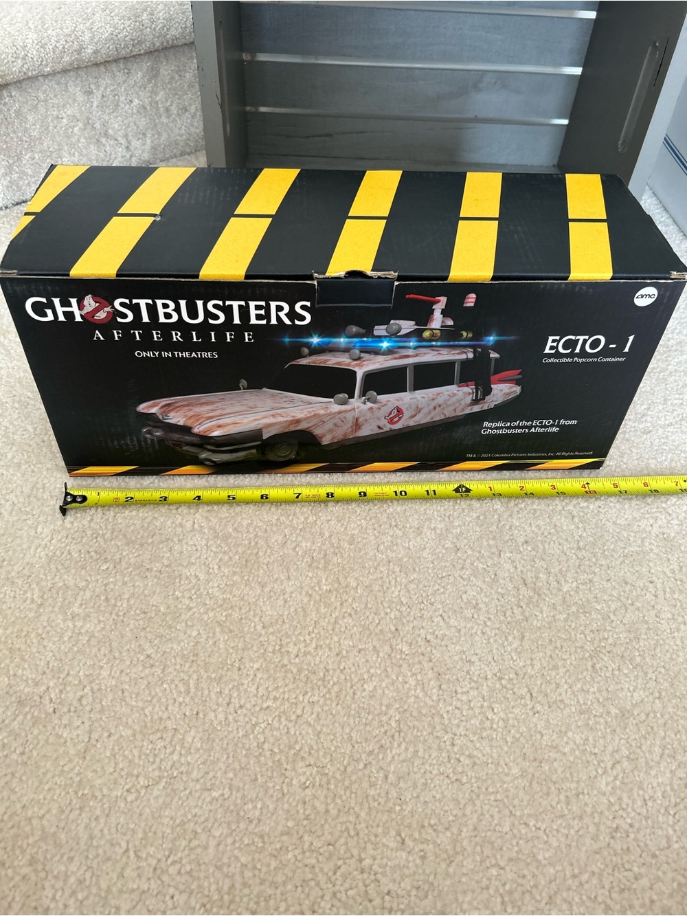 Ghostbusters Afterlife Ecto 1 Popcorn Container AMC Exclusive Ltd Edition NIB - Picture 6 of 9